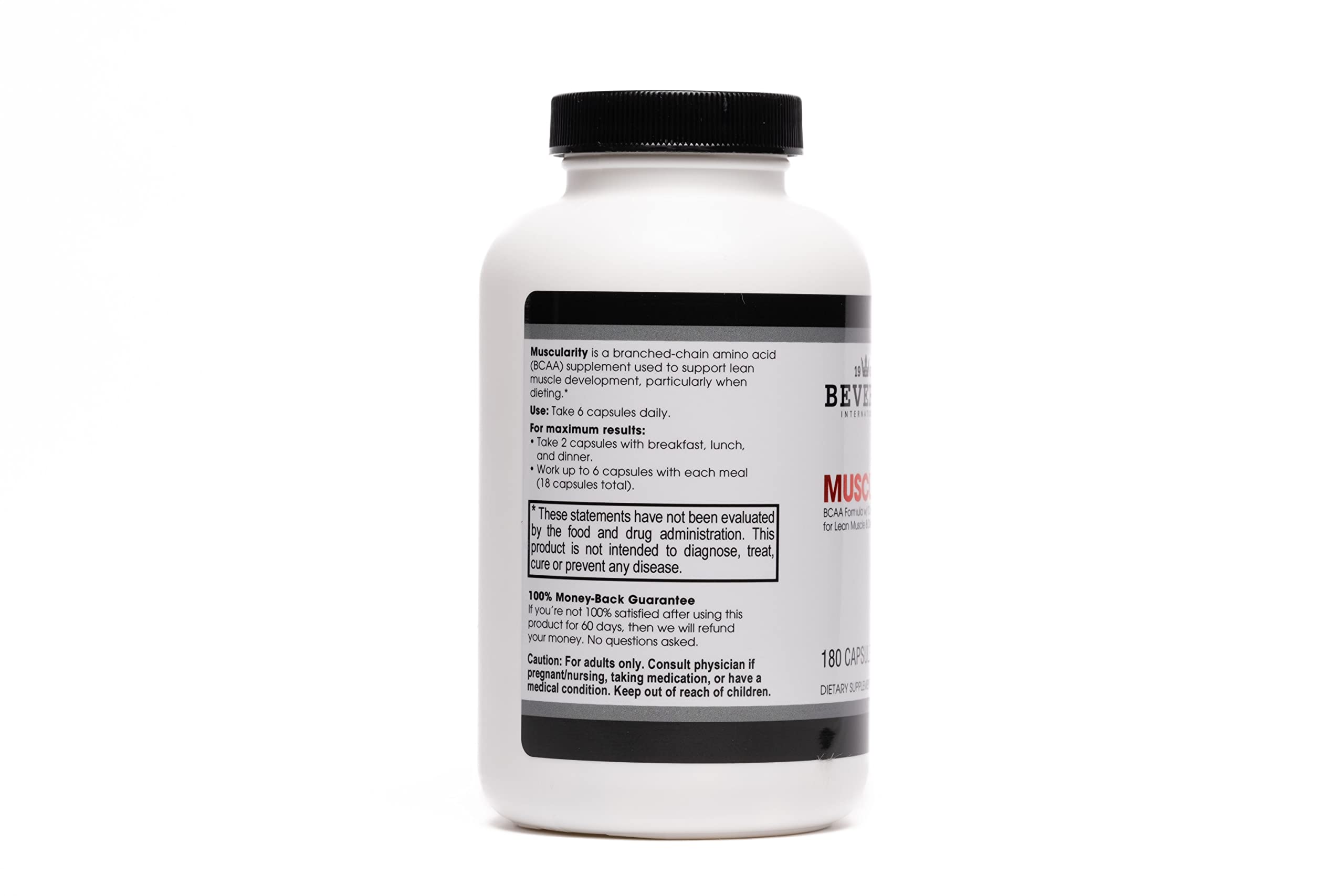 Label highlights B6, B12, chromium picolinate on Muscularity packaging