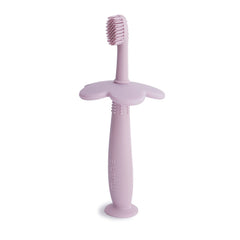 Main image of Mushie Flower Toddler Training Toothbrush Soft Lilac