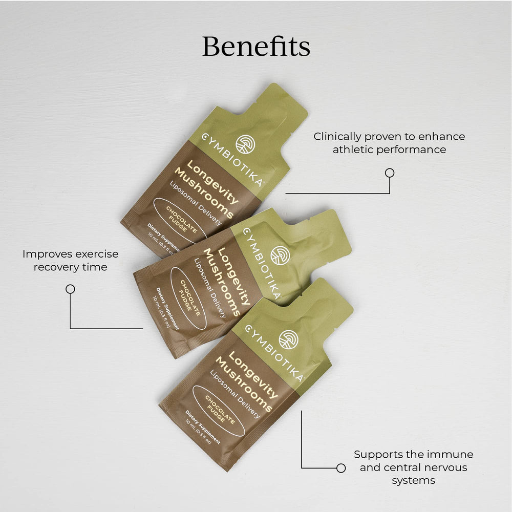 Mushroom blend ingredients: Lion's Mane, Turkey Tail, Cordyceps, Reishi