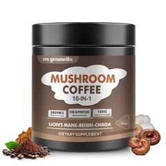 Hero image of Mushroom Coffee 180g package.