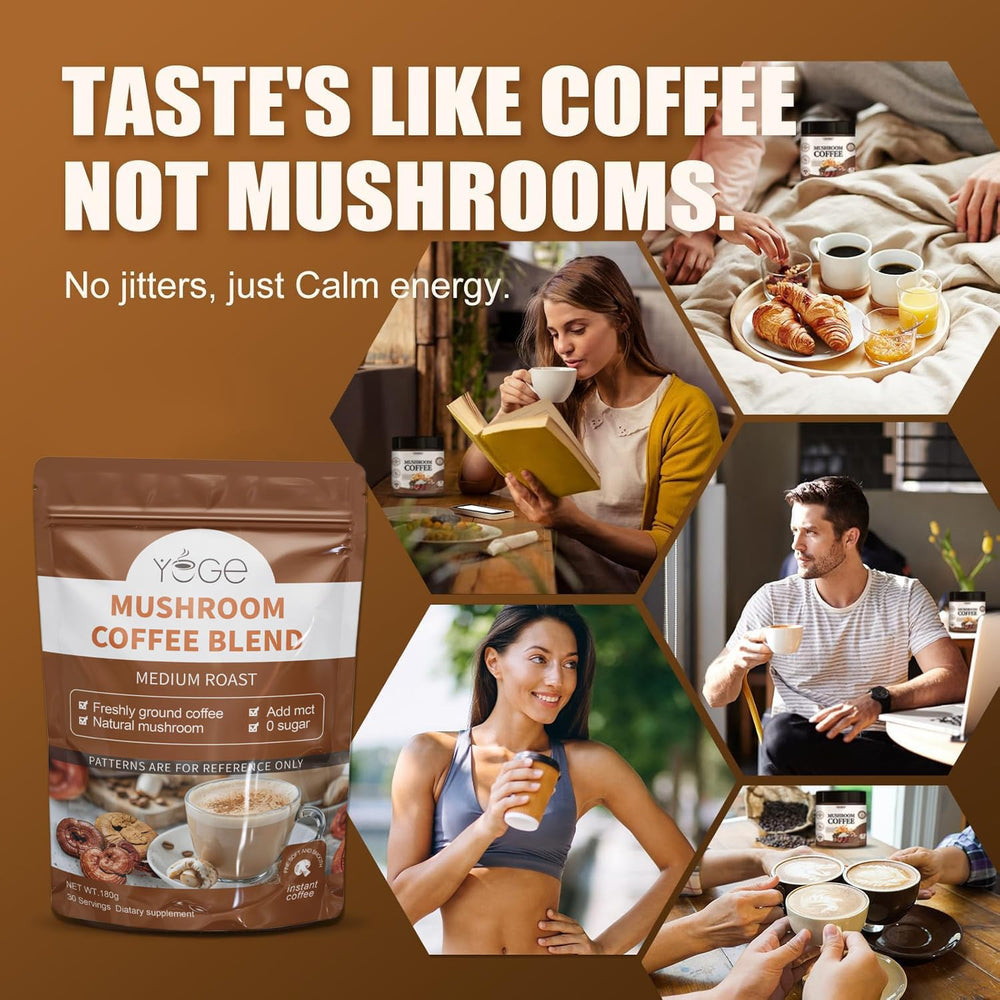 Container of Mushroom Coffee with 30 servings