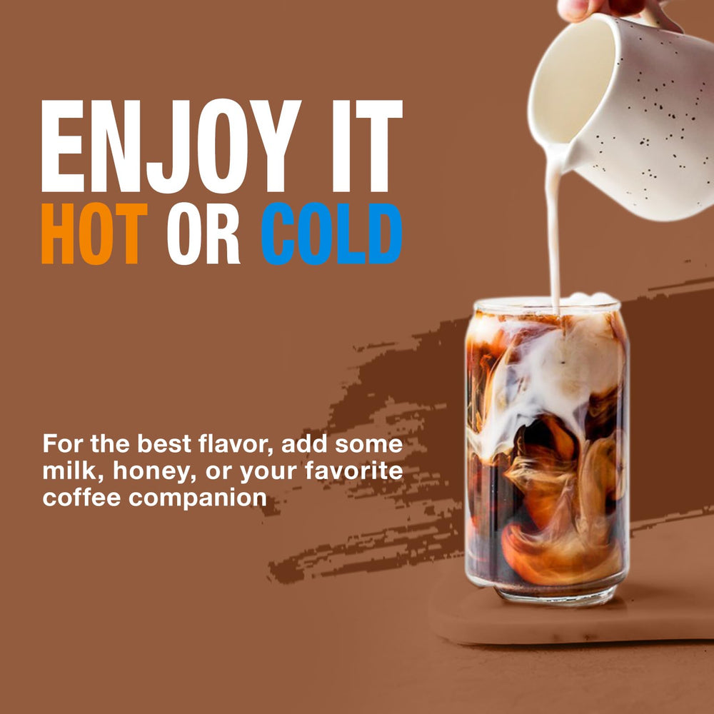 Rich and smooth mushroom coffee flavor with natural extracts