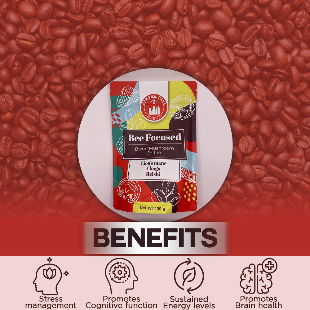 Nutritional information highlighting 60 mg caffeine per serving