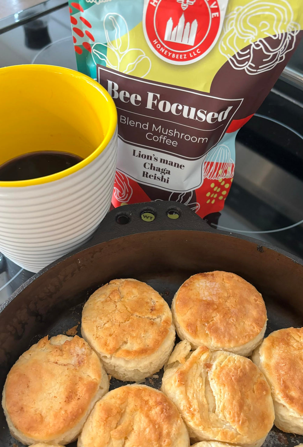 Lifestyle shot of a daily coffee ritual with mug
