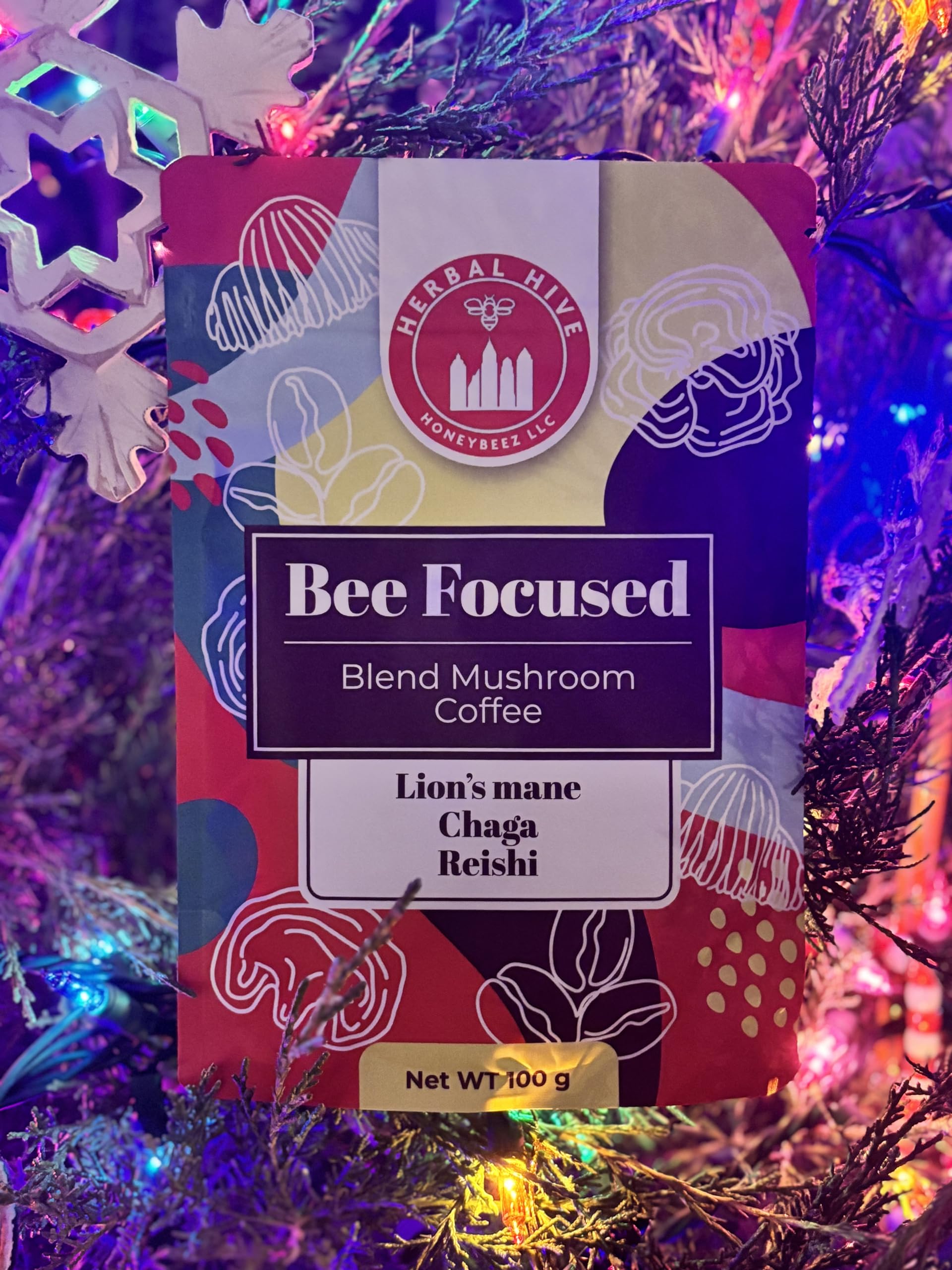 Label highlighting Non-GMO and vegan claims