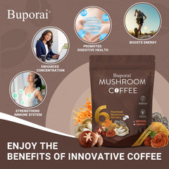 Cordyceps mushroom in coffee blend