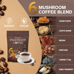 Lion's Mane mushroom in mushroom coffee blend