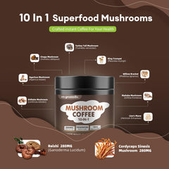 Blend featuring Reishi and Cordyceps mushrooms.