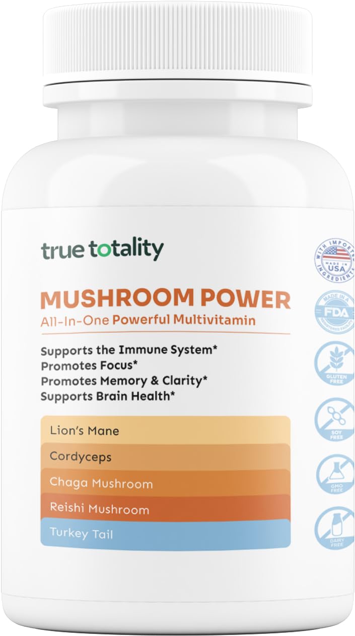 Hero image of Mushroom Complex Capsules featuring Lion's Mane, Reishi, Cordyceps, Chaga and Turkey Tail