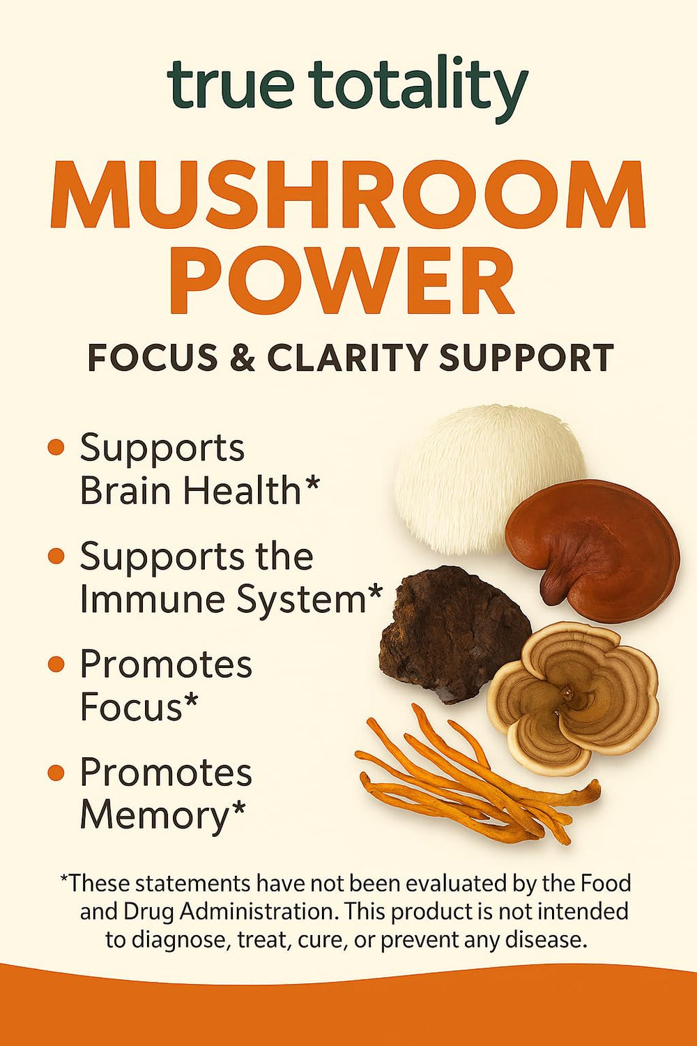 Immune support with Reishi and Turkey Tail mushrooms