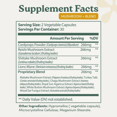 Maitake and Shiitake mushrooms in the Complex