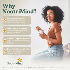 Assorted organic mushrooms in a capsule formula