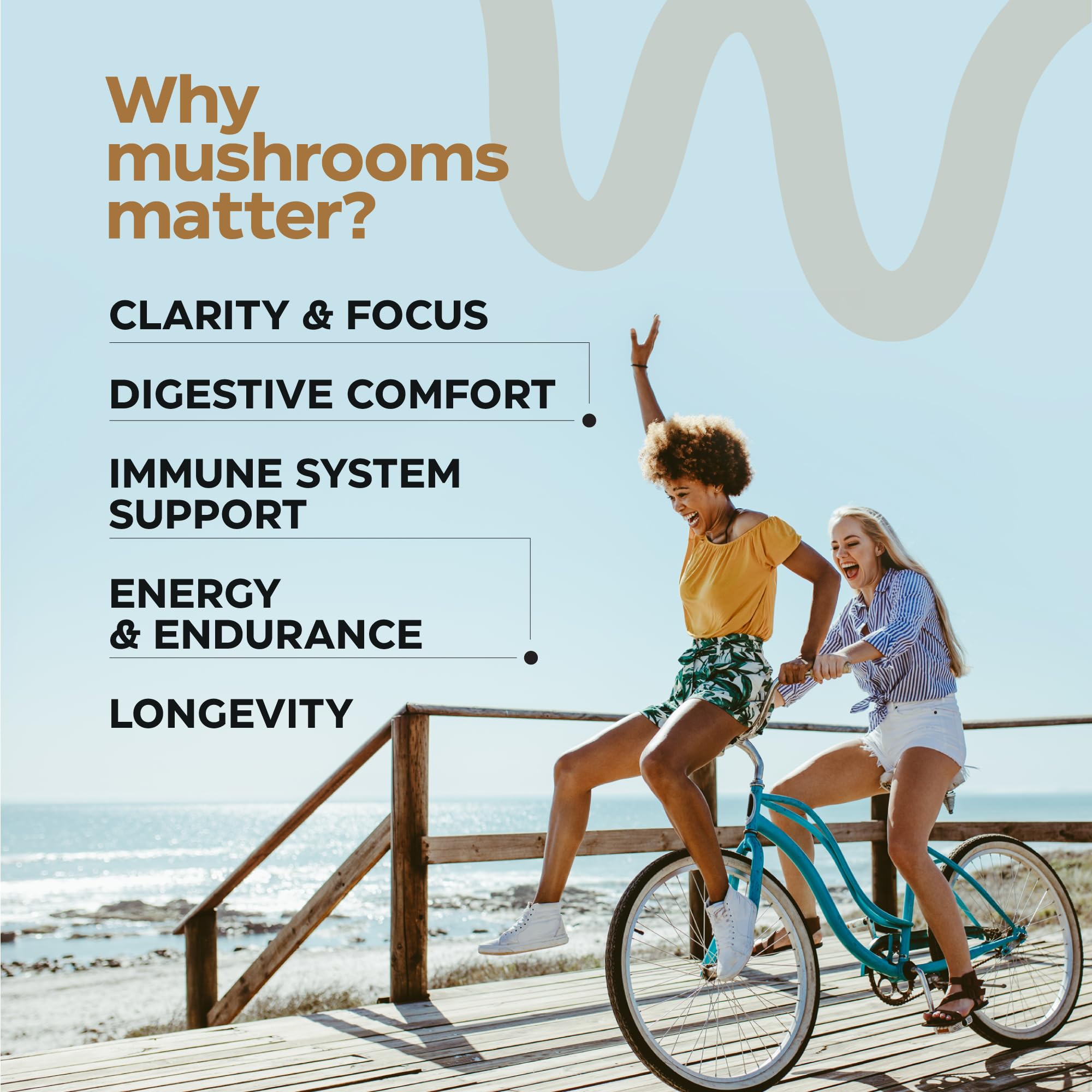 Close-up of Mushroom Gummies ingredients label