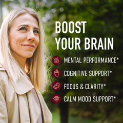 Close-up of Lions Mane mushroom gummies for adults - Raspberry flavor