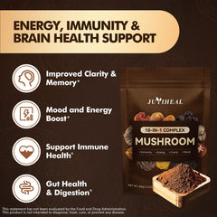 Close-up of fine textured mushroom powder