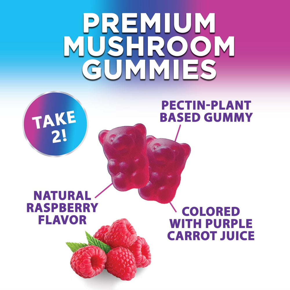 Adults and kids enjoying mushroom gummies for daily wellness