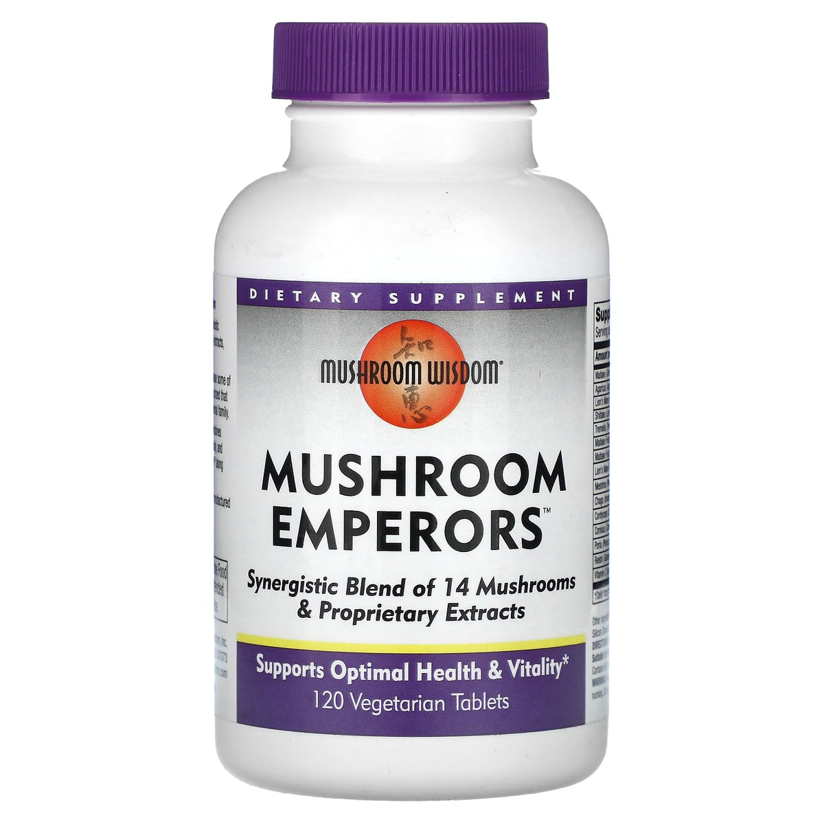 Mushroom Wisdom Mushroom Emperors bottle and packaging