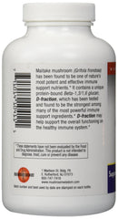 Maitake D-Fraction capsules close-up label