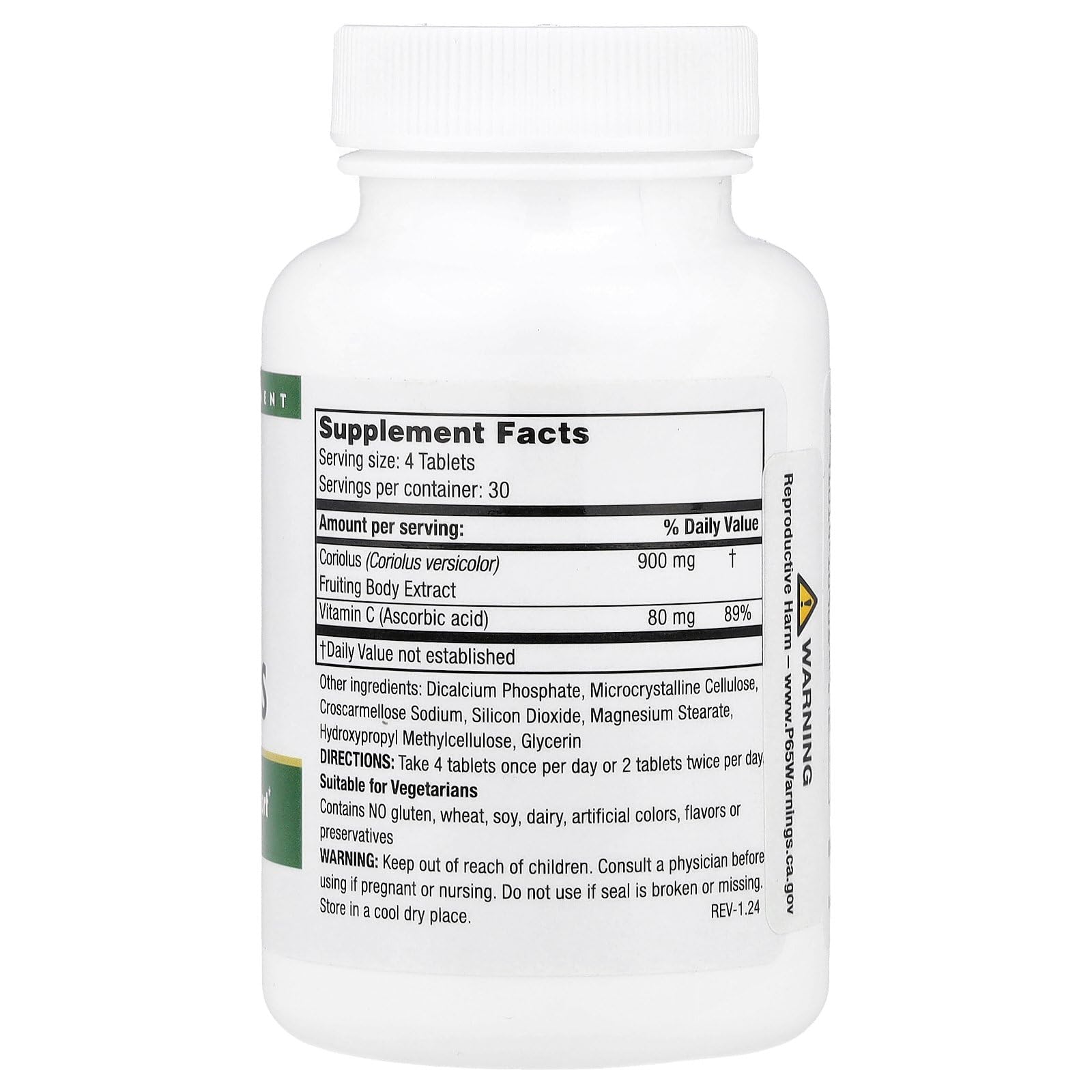 Coriolus mushroom hot water extract capsules