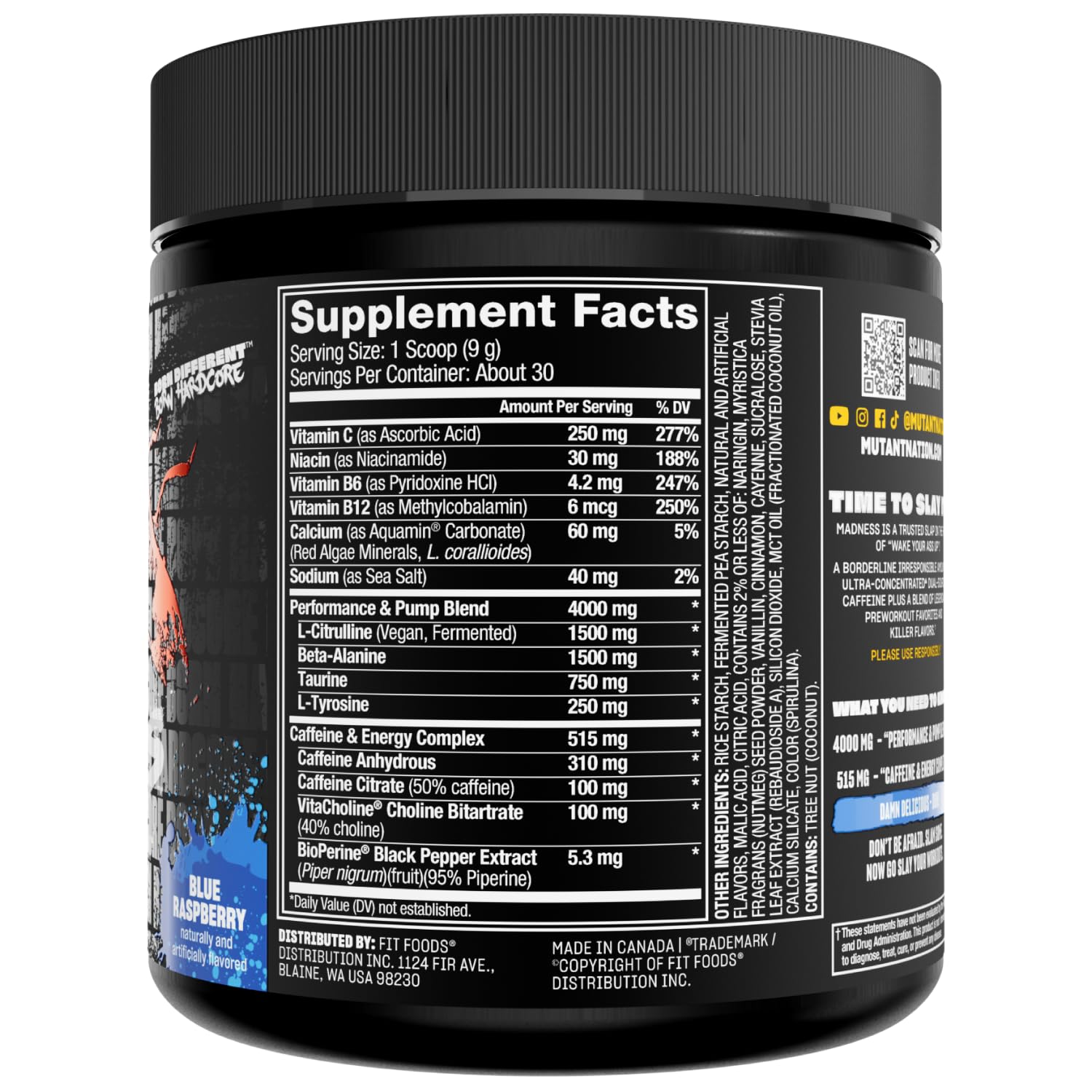 Mutant Madness athlete in gym mid-workout.