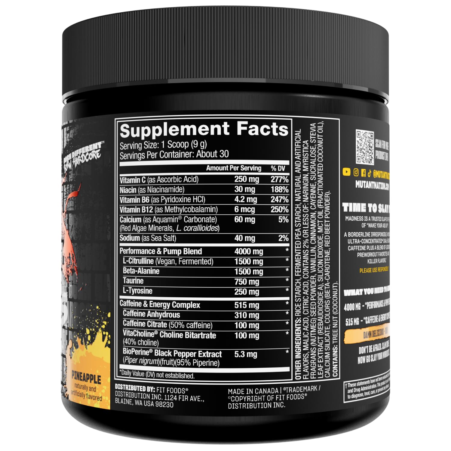 Mutant Madness geaar-bcaa-stack beside powder suggests stacking options