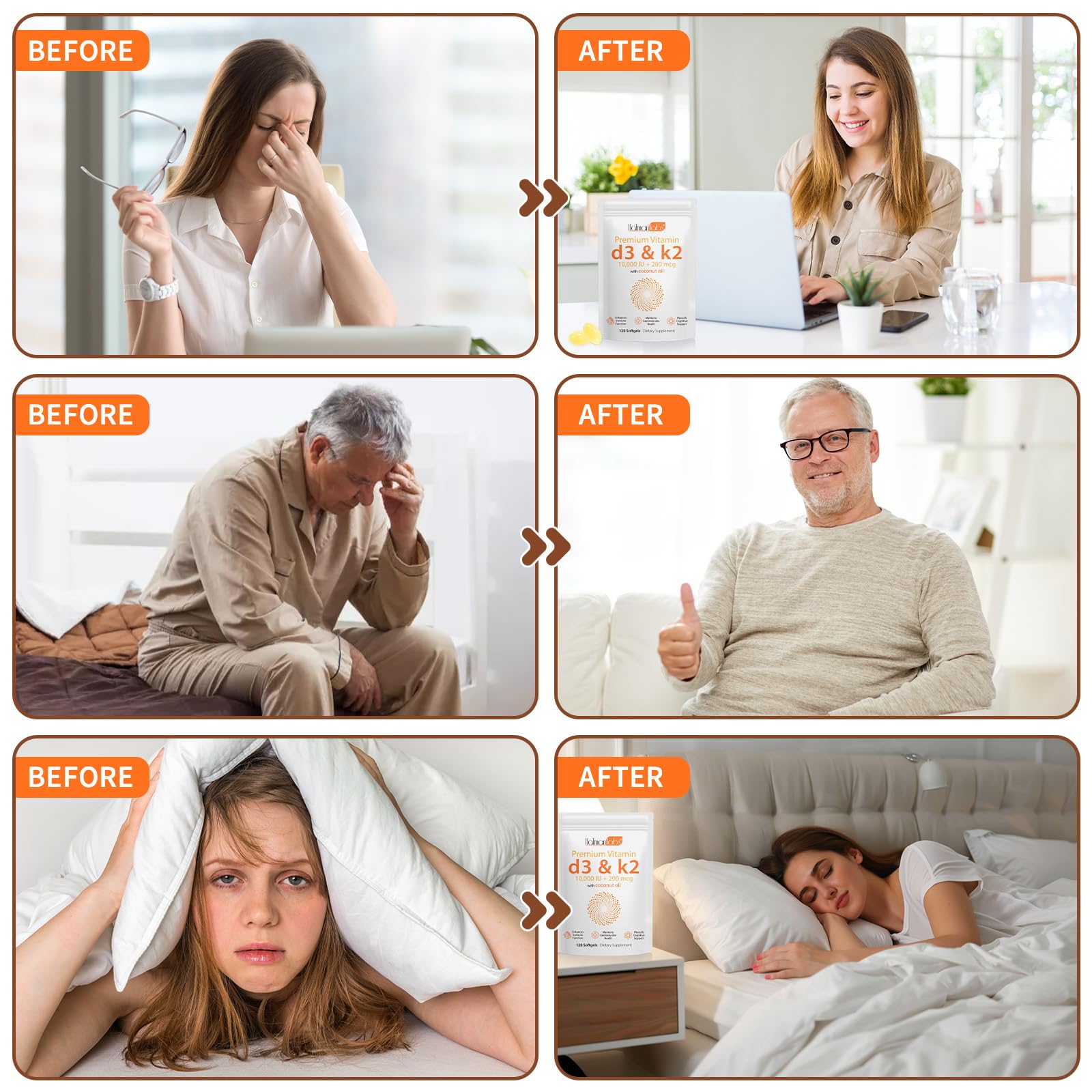 Daily use concept with softgels