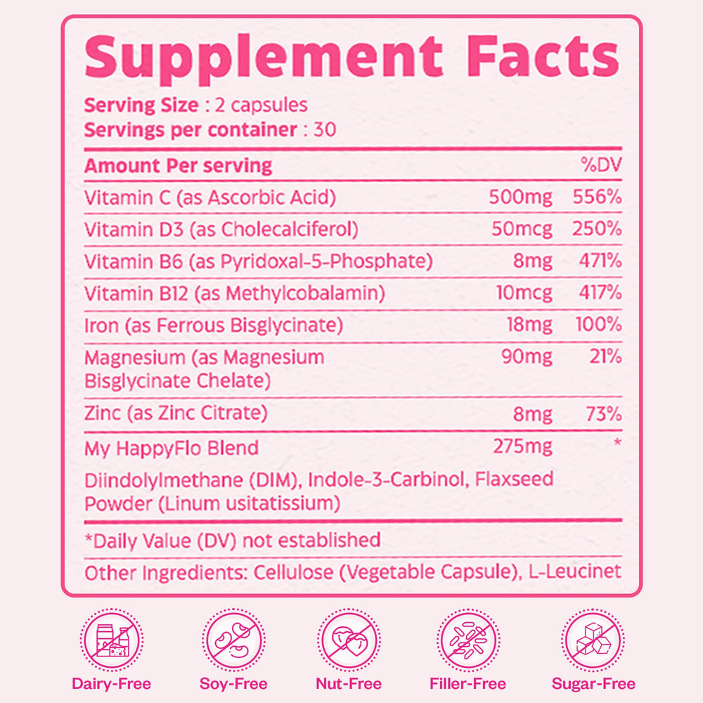 Close-up of iron, Vitamin D3 and magnesium minerals