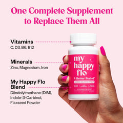 PMS vitamins and minerals infographic