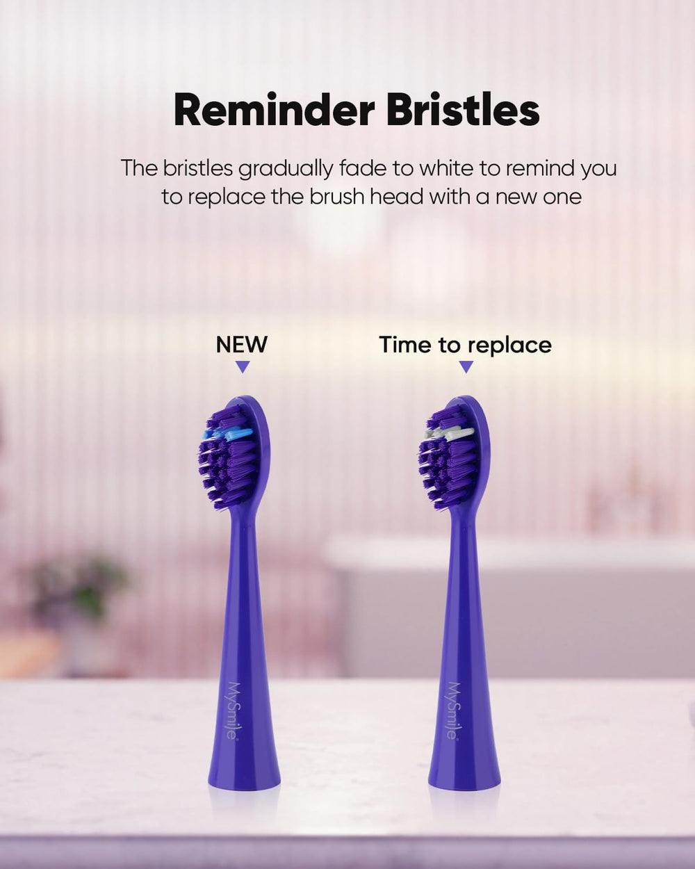Ergonomic handle view of MySmile DY 156 toothbrush
