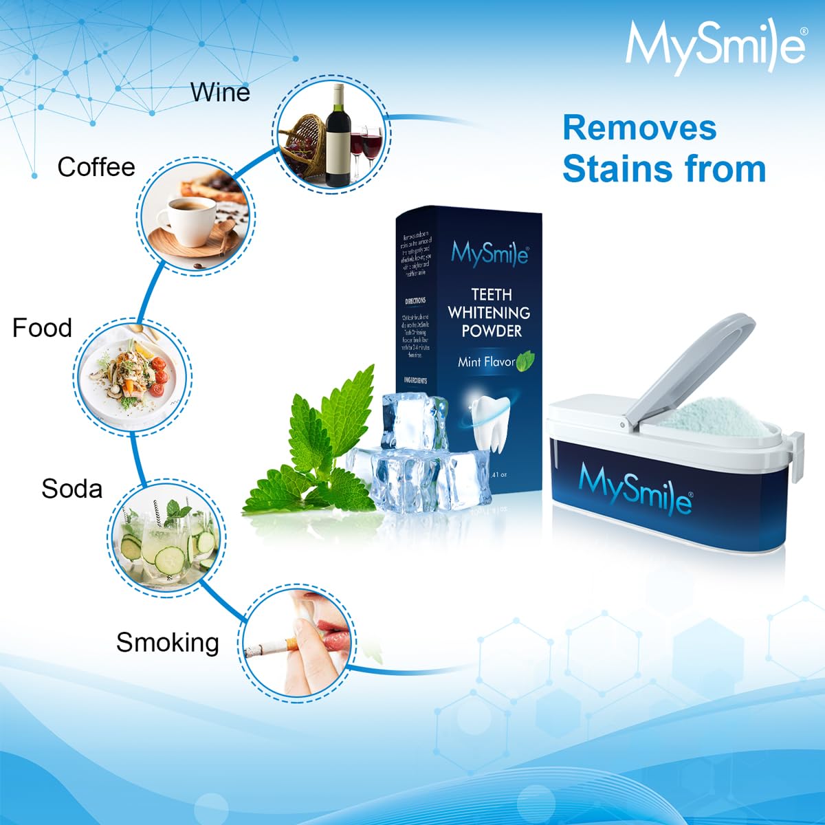 Family-friendly natural teeth whitening powder for all ages