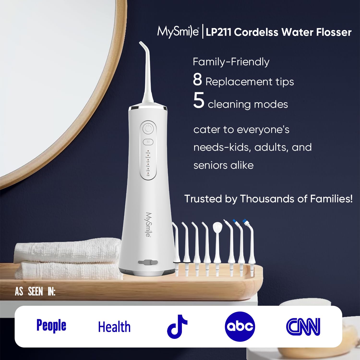 Charging dock for MySmile LP211 cordless water flosser
