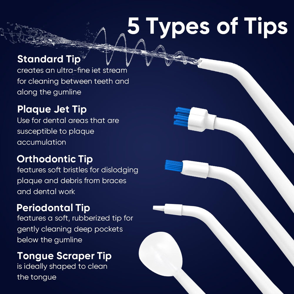 IPX7 waterproof rating for MySmile LP211 cordless water flosser
