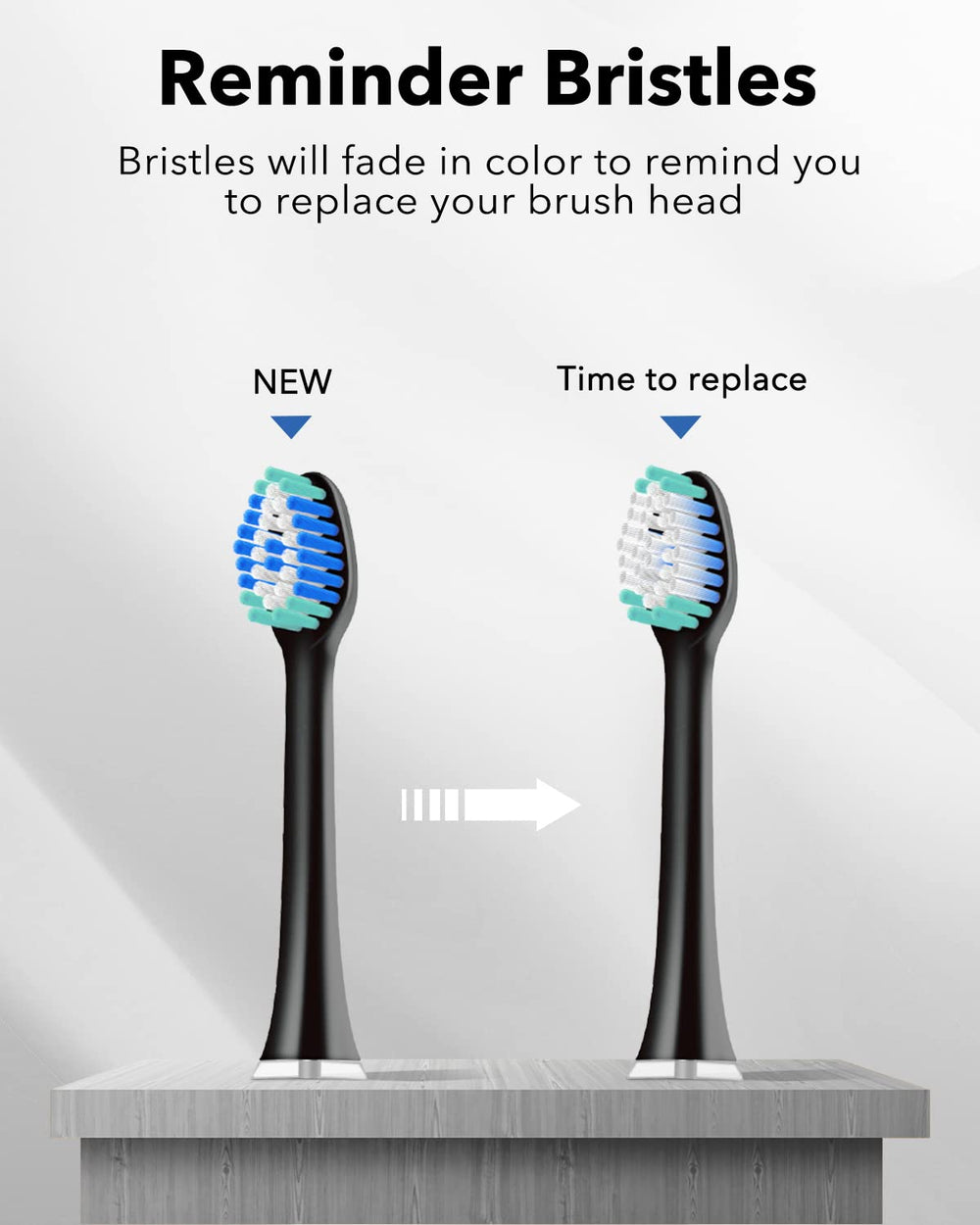 Brush heads set for MySmile UC605 electric toothbrush