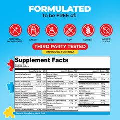 Non-GMO and gluten-free certification on packaging