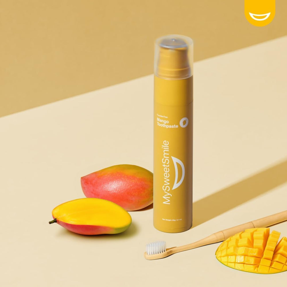 MySweetSmile Mango Toothpaste packaging image
