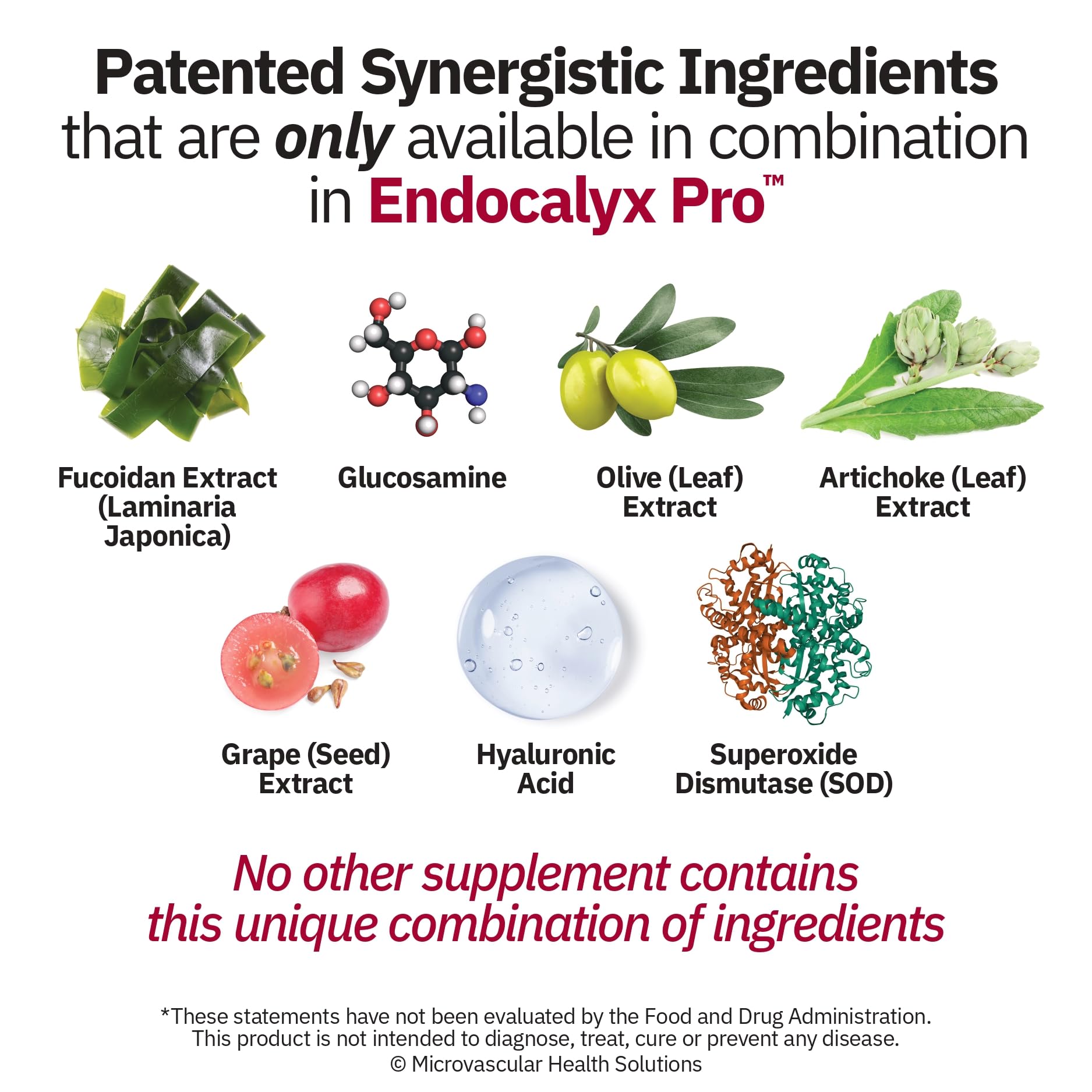Blue zones ingredients concept for Endocalyx Pro