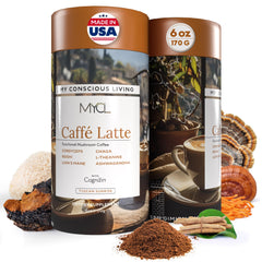 Hero shot of MYCL Cognizin Mocha Latte Mushroom Coffee bottle