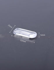 Clear MYCOURAG nose pads 12mm x 5mm, 6-pair package - image 2