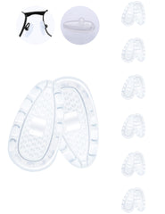 MYCOURAG screw in silicone rubber nose pads 14x7x2mm close up