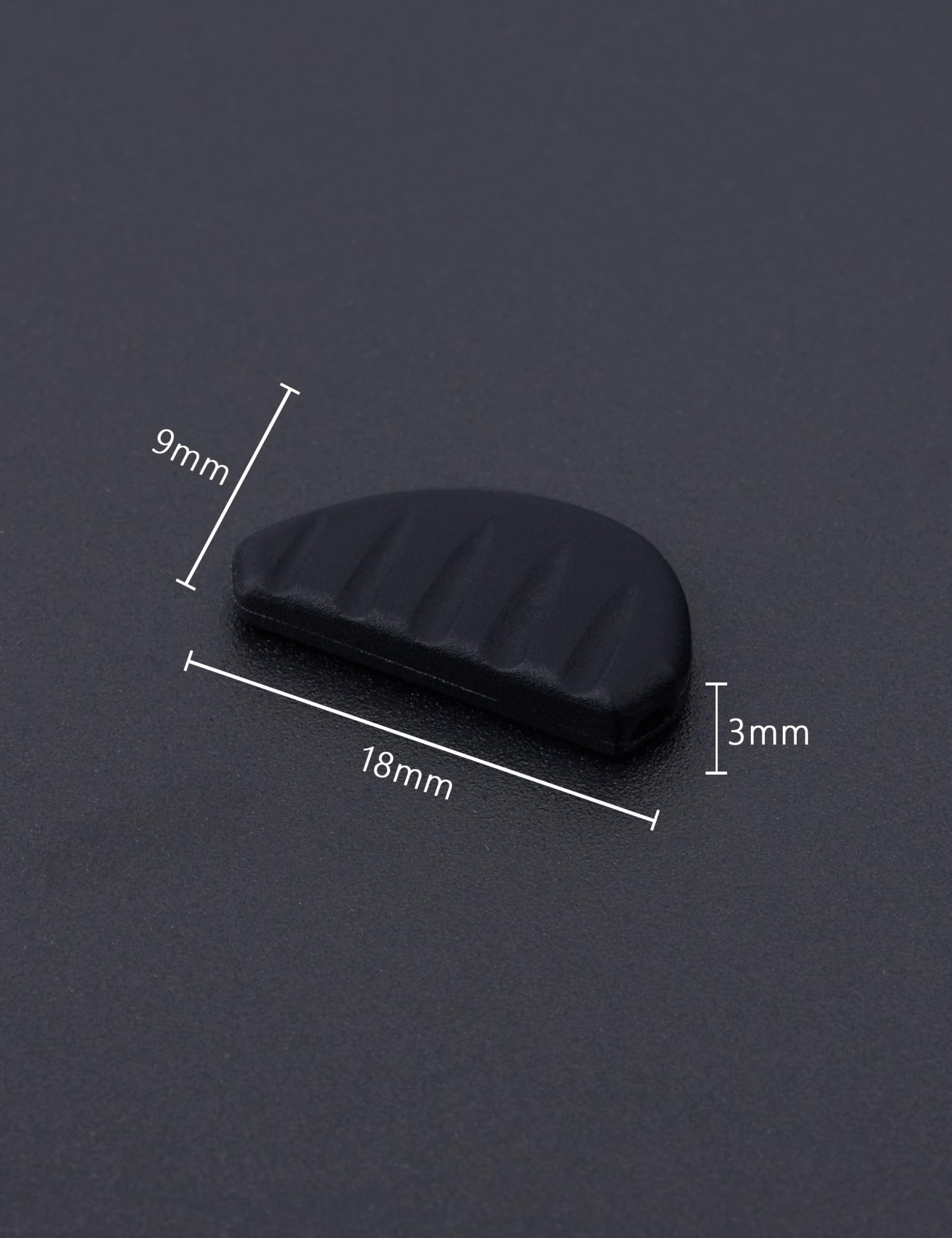 Replacement nose pads 9x18mm black for eyeglasses and sunglasses