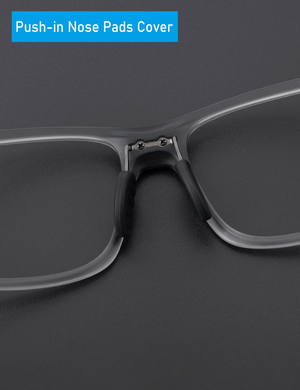 Easy installation nose pads for glasses