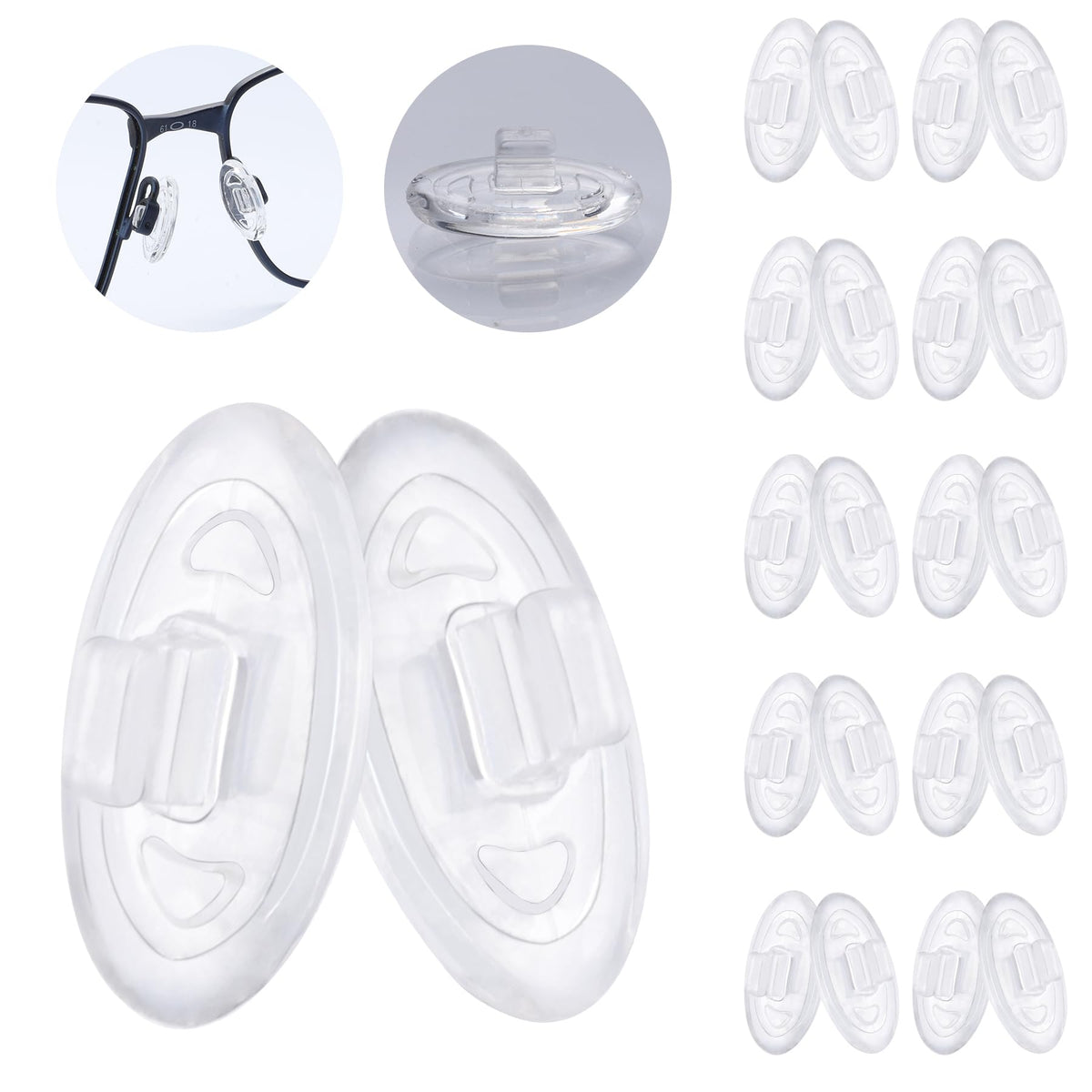 MYCOURAG replacement silicone nose pads for Oakley Crosshair 2.0