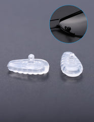 Six pairs of clear nose pads for eyeglasses and sunglasses