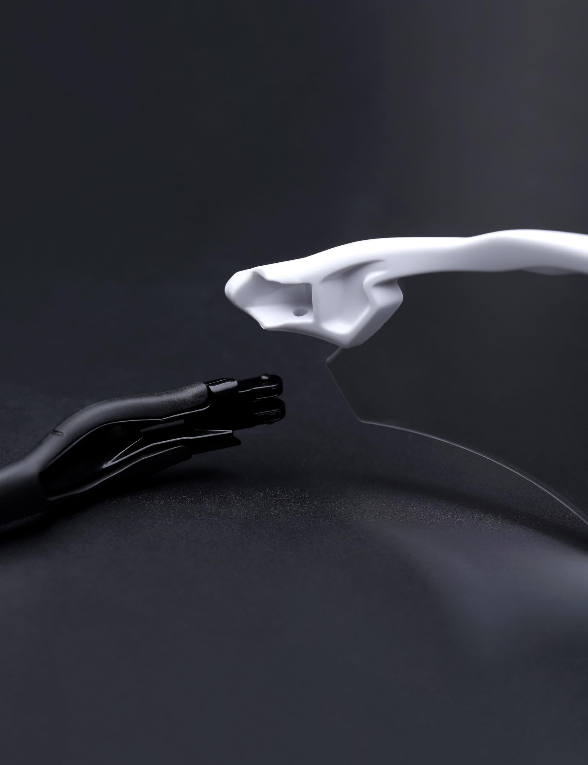 Installation-ready MYCOURAG temple arms for Oakley Radar EV Path series, black