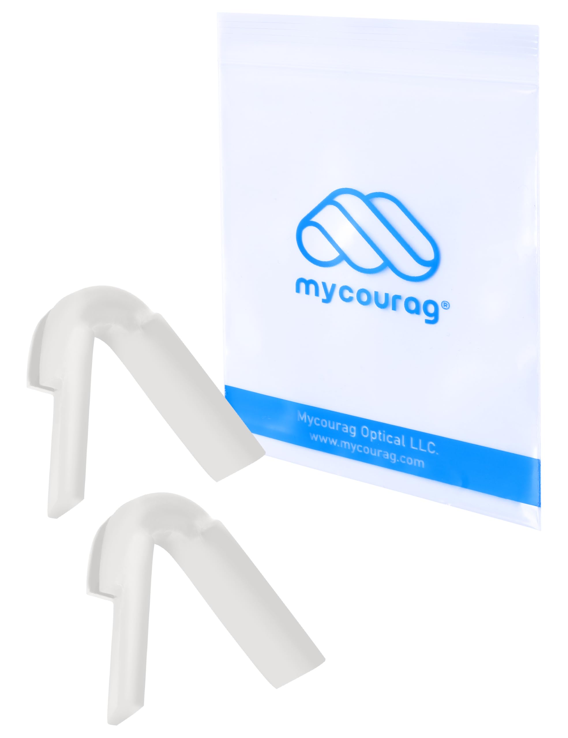MYCOURAG Nose Pads for Pit Viper The Original Sunglasses – White, 2 Pieces