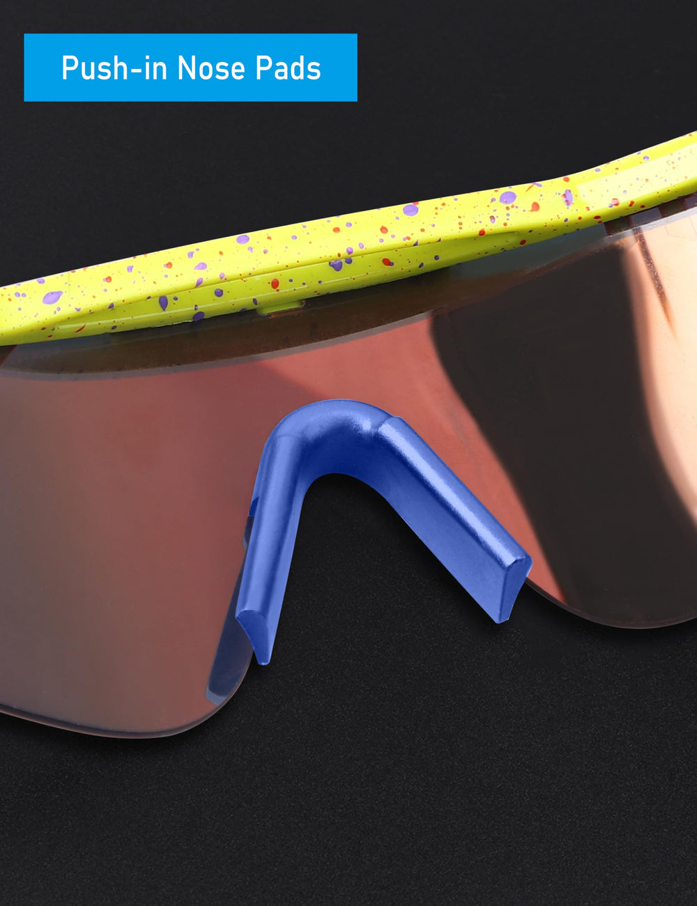 Easy installation of replacement nose pads for Pit Viper The Original