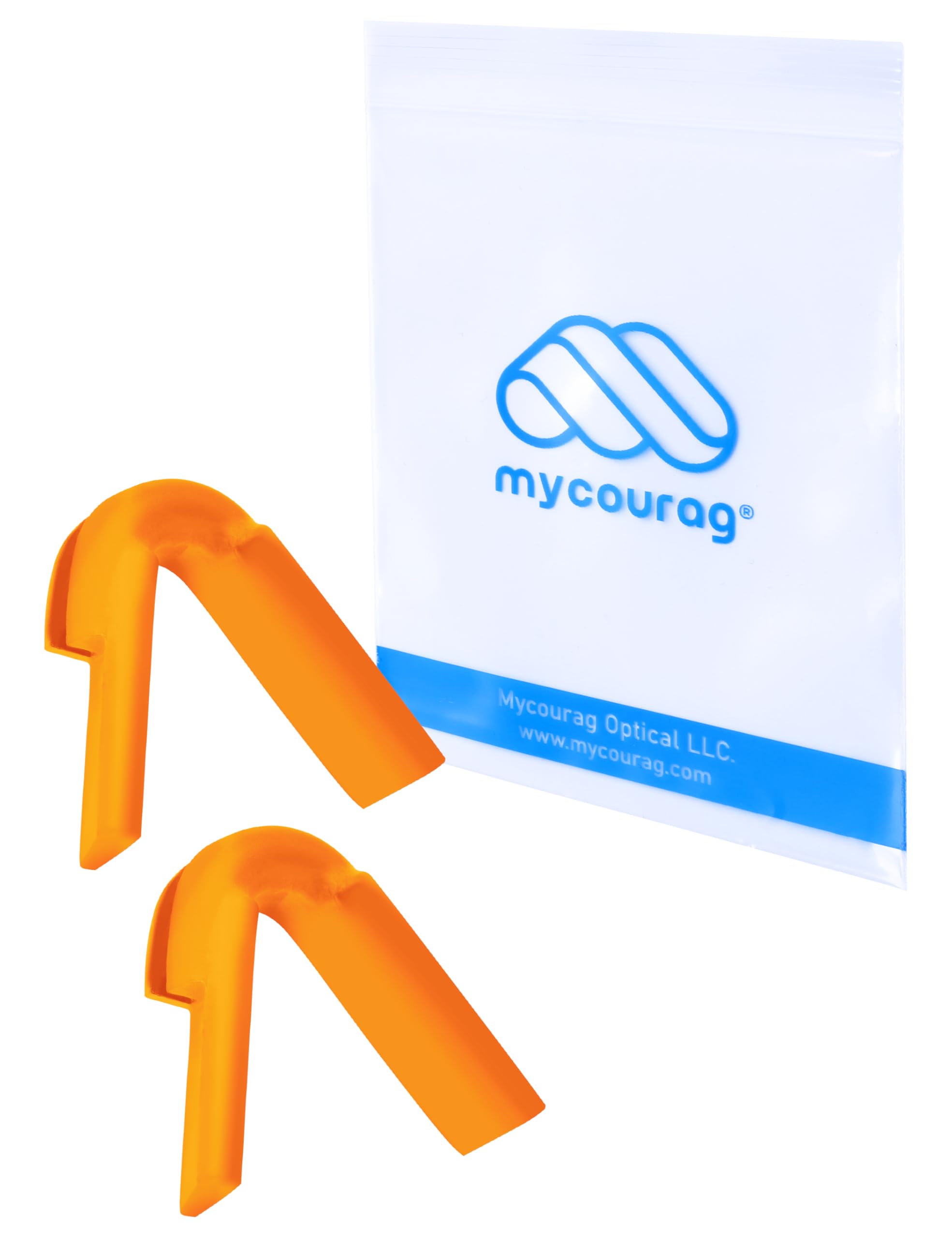 MYCOURAG orange silicone nose pads for Pit Viper The Original sunglasses (Standard Frame)
