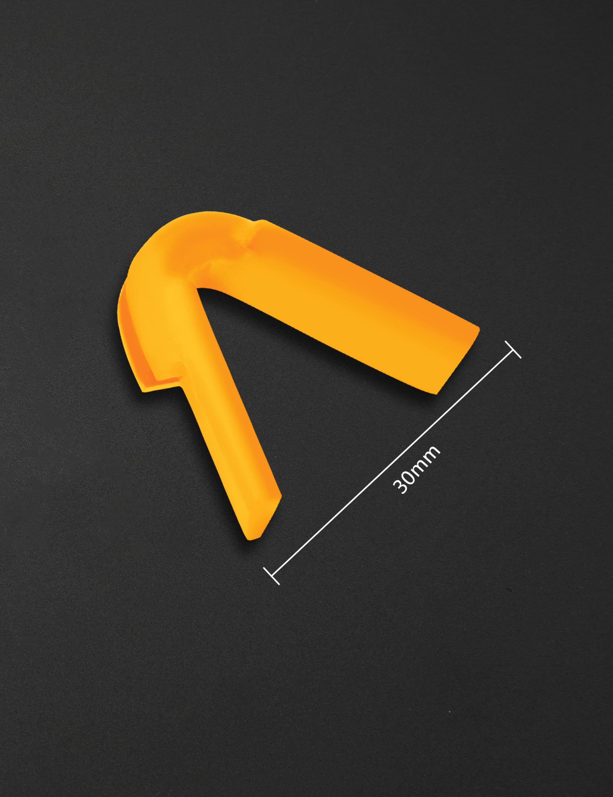 Close-up of orange MYCOURAG silicone nose pads for Pit Viper The Original sunglasses