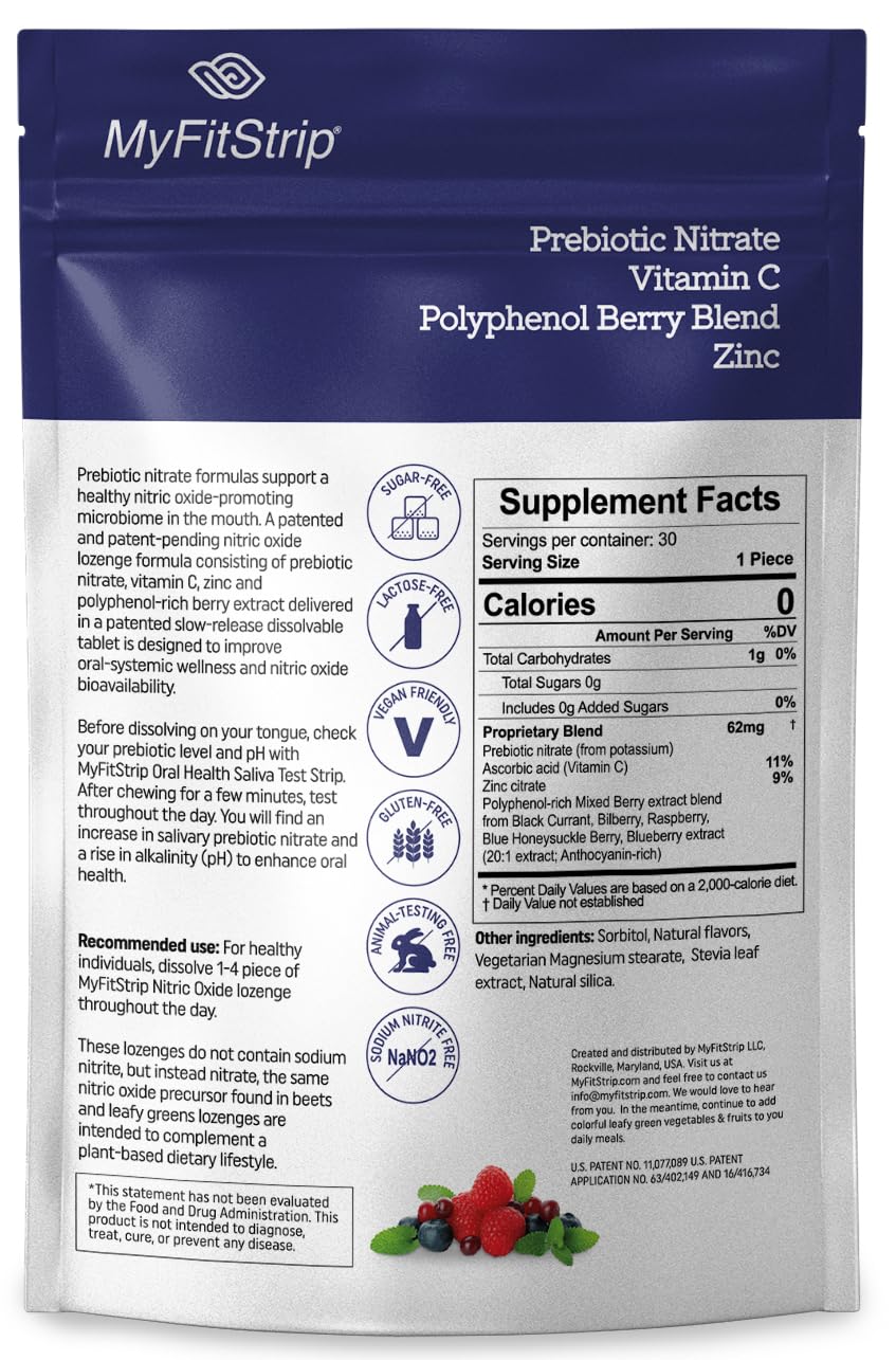 Lozenges dissolving on tongue to release nitric oxide