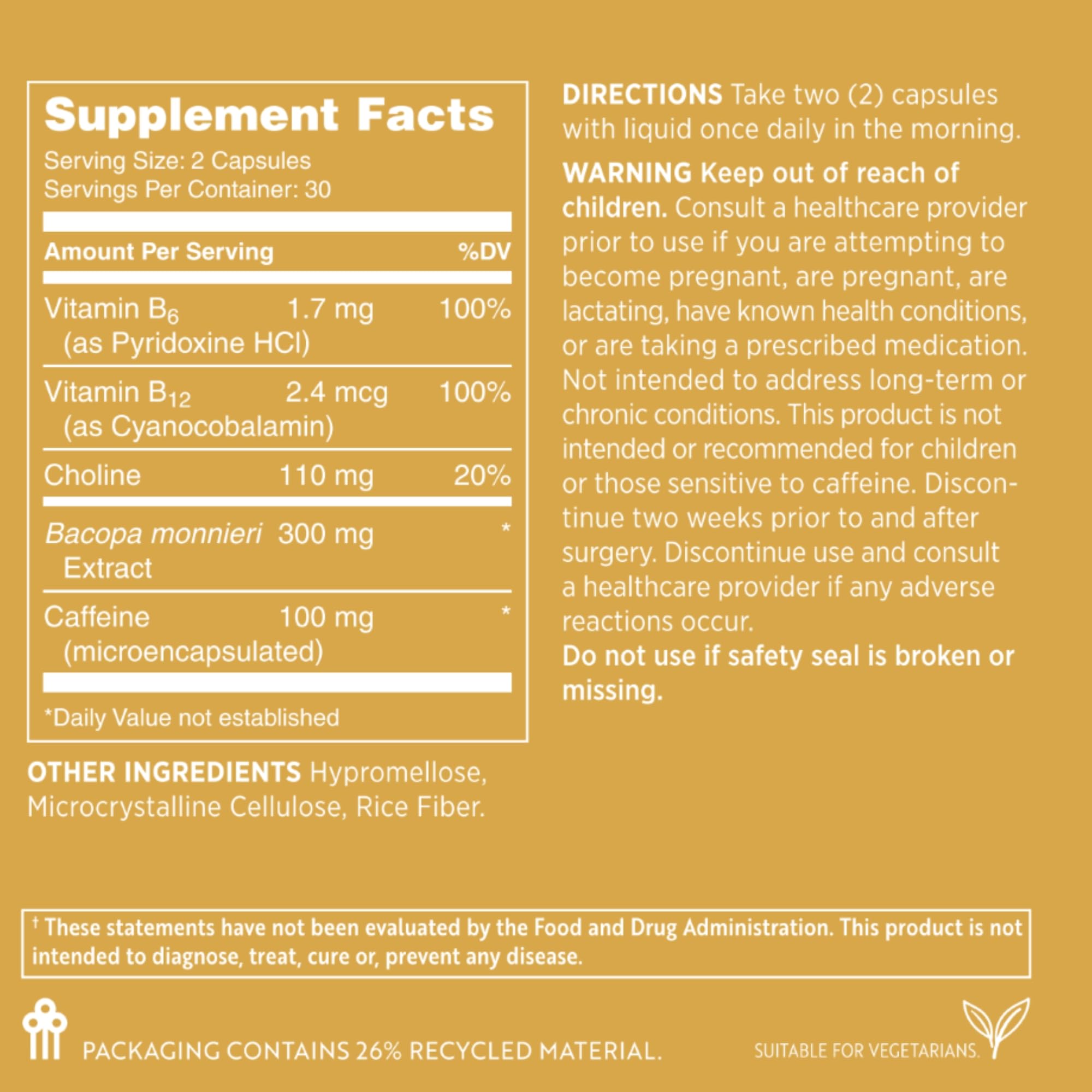 Morning routine with two Sharp Focus capsules